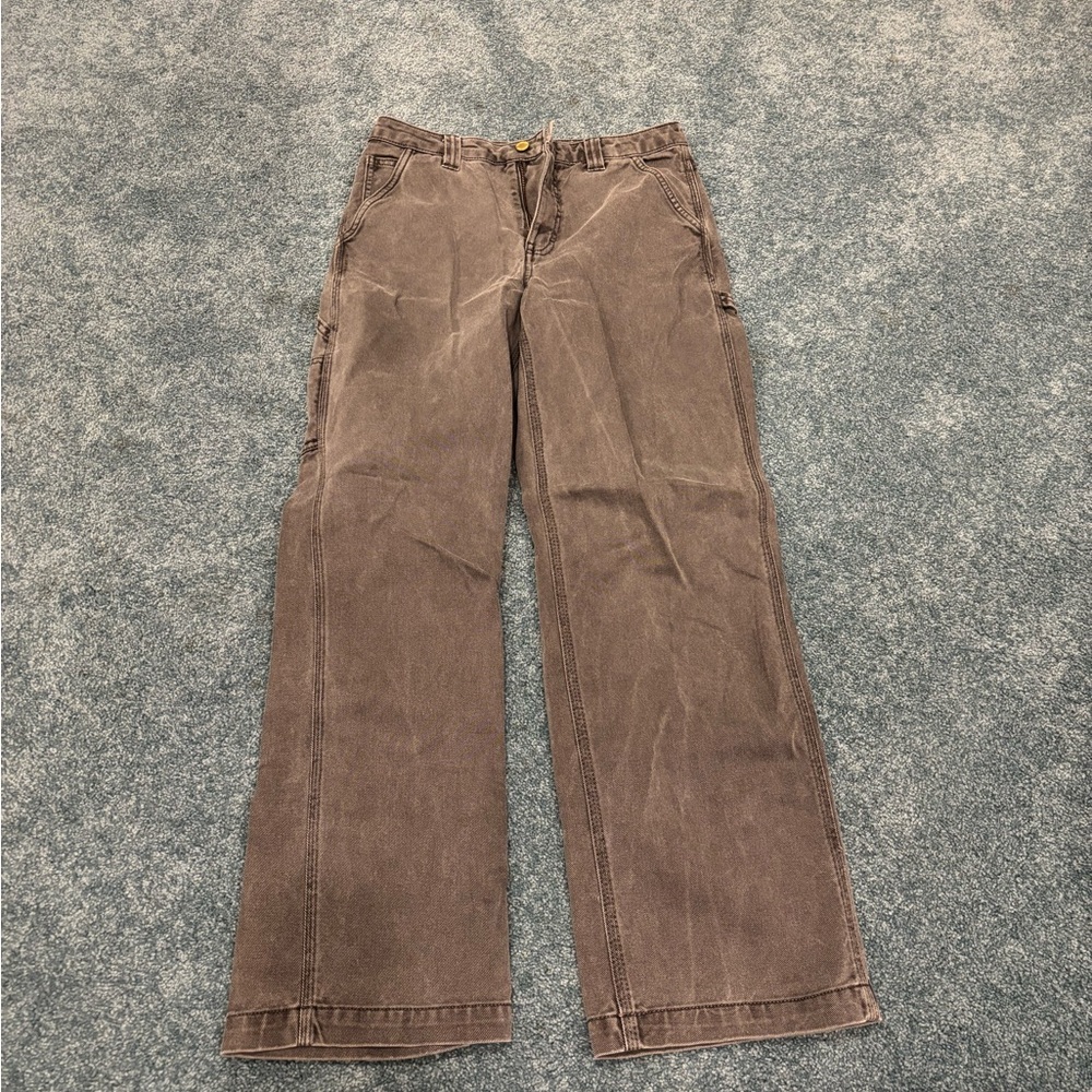 TNA Aritzia 90s Utility pants work pants straight leg high waist women’s sz 4